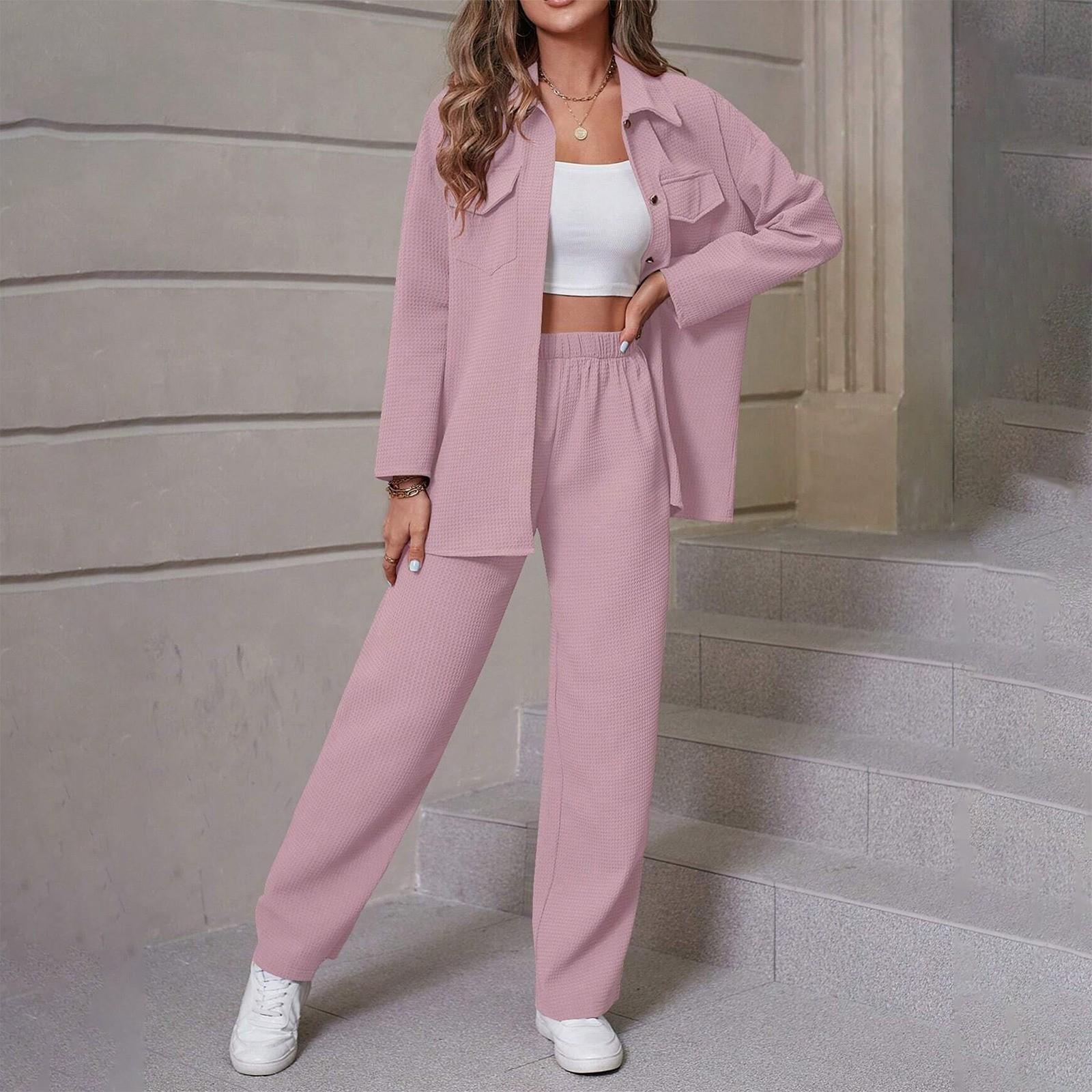 Женский модный однотонный кардиган с отворотом и длинными рукавами — фото 12