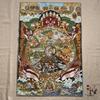 35"Thangka Embroidery Tibetan Buddhism silk Embroidery six arm Mahakala Vajra Buddha Thangka hanging screen Town house