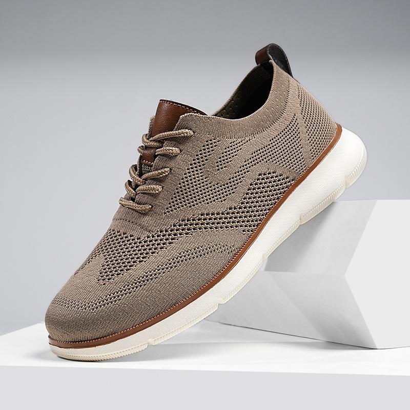 2025 New Lightweight Lace-up Casual Men's Shoes, Anti-slip, Wear-resistant and Breathable Woven Loafers