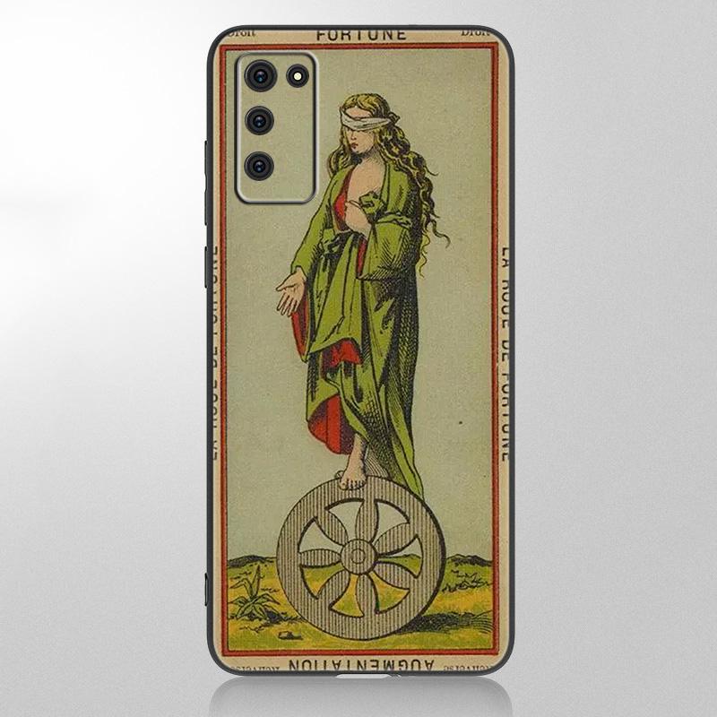 Etui Tarot Egyptien de Dusserre Art do Samsung Galaxy A12 A02S A22 A32 A52 A72 A71 A51 A41 A31 A21 A11 A50 A70 A10S A20S