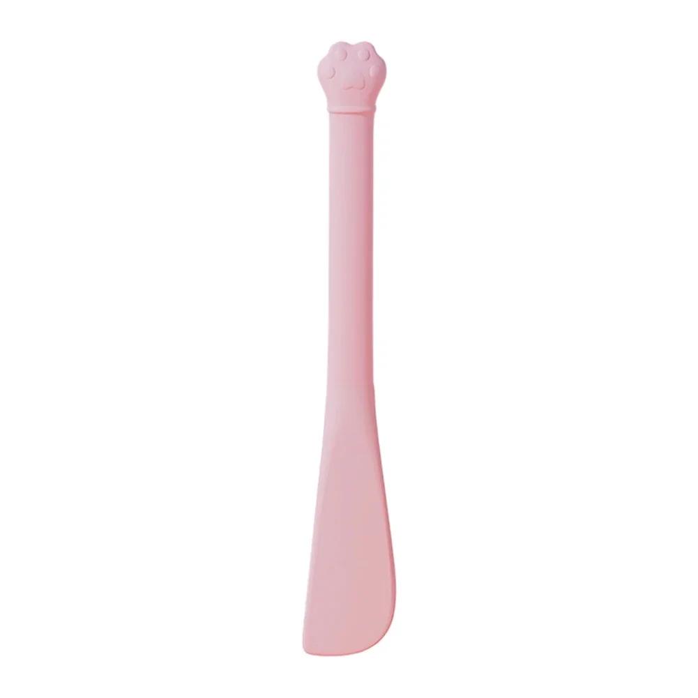 

Cute Cat Feeding Spoon Cover 1pcs Reusable Long Handled Can Multifunctional Cat Can Opener Pet Feeding Accessories рожевий