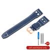 Kratzfest Verstärkte Kanten Spezielle Schnittstelle Nadelverschluss Vintage für IWC Portofino Portugieser Mark Rindsleder Uhrenarmband