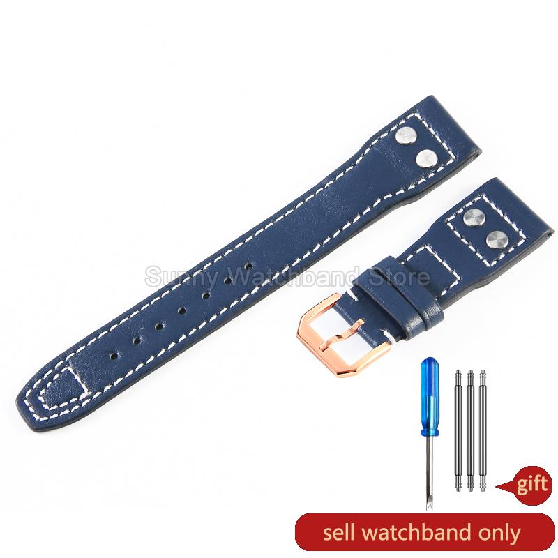 Kratzfest Verstärkte Kanten Spezielle Schnittstelle Nadelverschluss Vintage für IWC Portofino Portugieser Mark Rindsleder Uhrenarmband