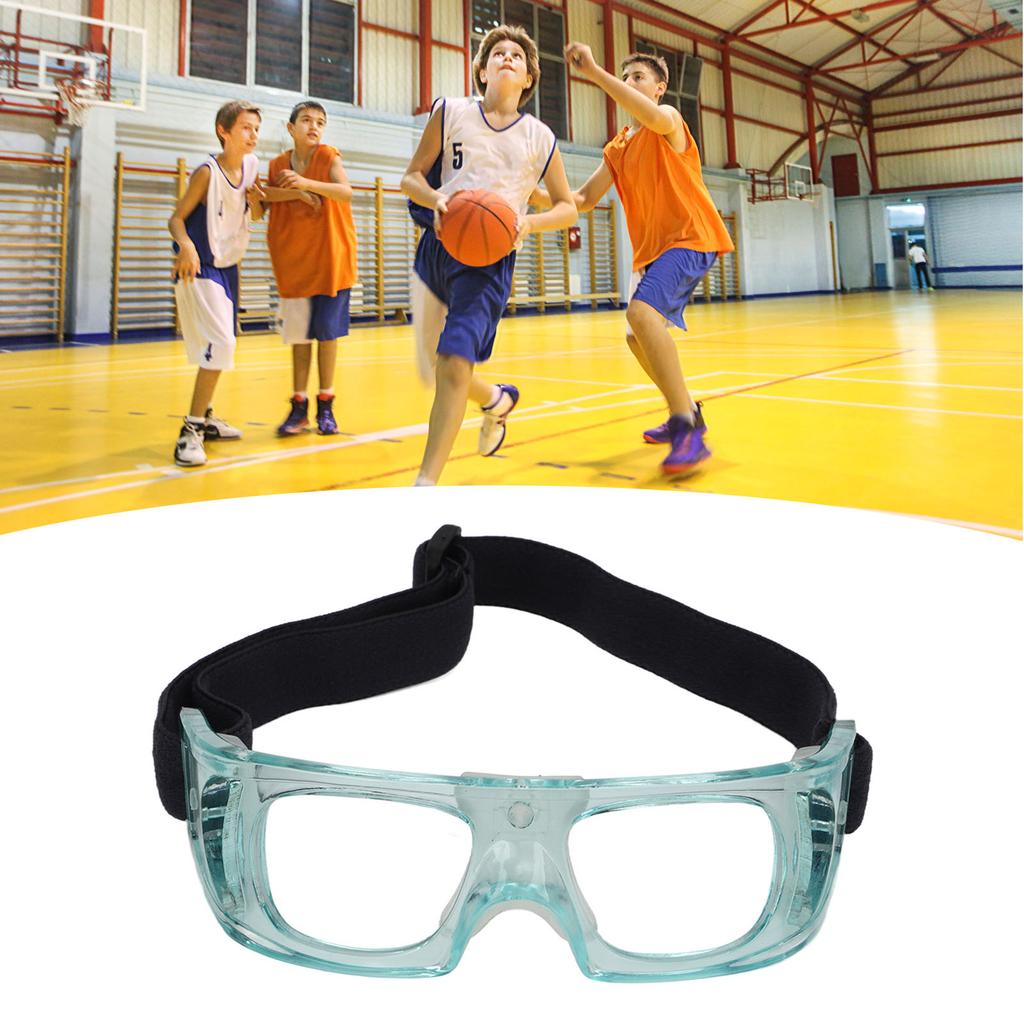 Gogle Sportowe Regulowany Design Zakrzywiona Rama Wytrzymały Materiał PC Ochronne Okulary do Koszykówki dla Dzieci