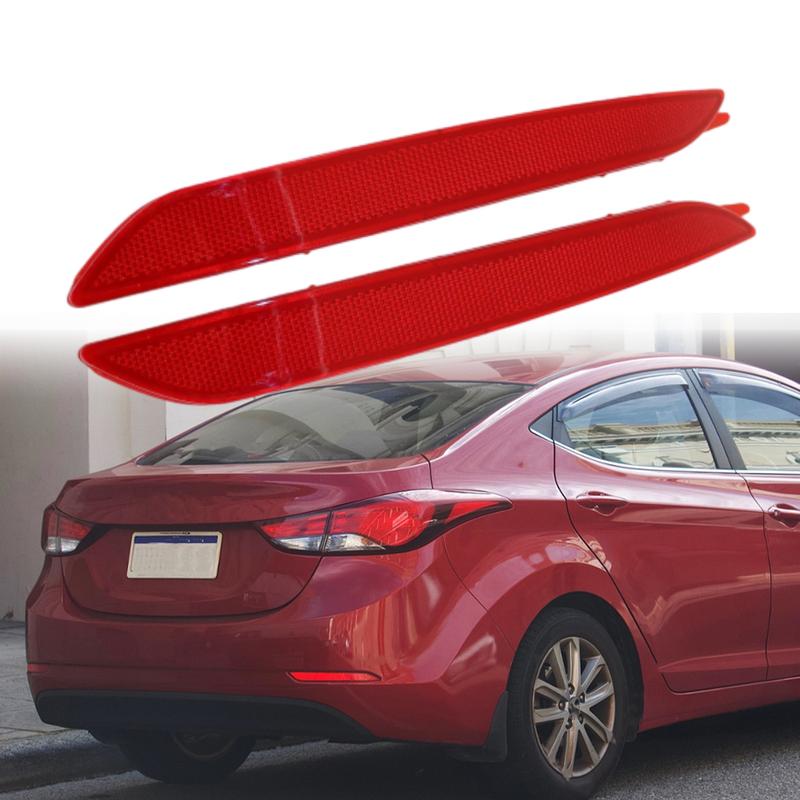 2pcs For Hyundai Elantra 2014 2015 2Pcs Left & Right Rear Bumper Reflector Light 924063X200 92405-3X200 924053X200 HY1185114