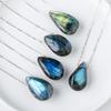 Pendant Choker Water Drop Shape Moonstone Material Perfect Gift for Men Girl