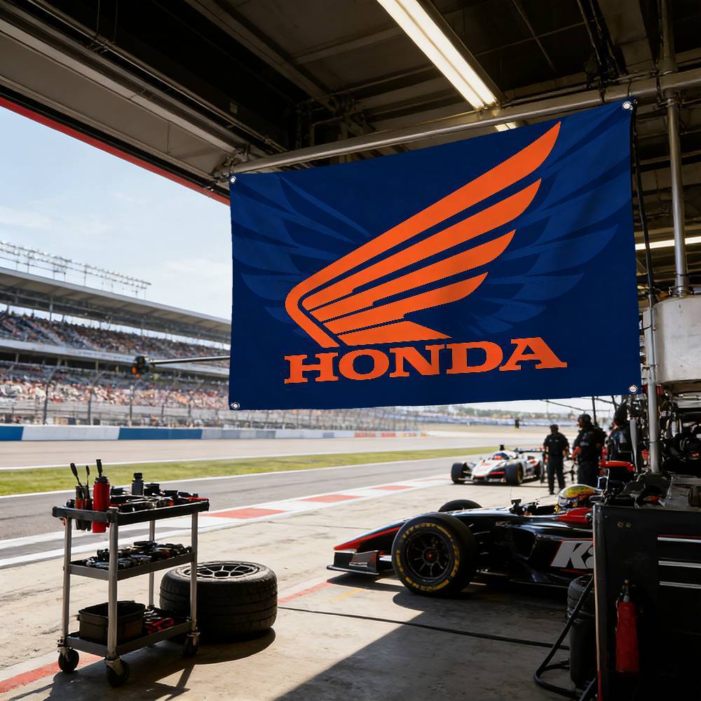 Motorcycle For HONDA Decorative Flag Waterproof Fade Resistant Polyester Indoor Outdoor Hanging Flag