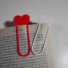 2PCS Creative Heart Bookmark - Glitter Page Marker, Durable Plastic Reader Book Accessories