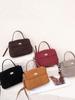 Women's Frosted Cowhide Large Capacity Crossbody Handbag - Autumn/Winter Fashion