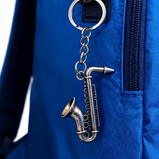 Musician Keychain Pendant Decorative 3D Design Bag Hanging Pendant Miniature Instrument Shape Key Holder Bag Charm