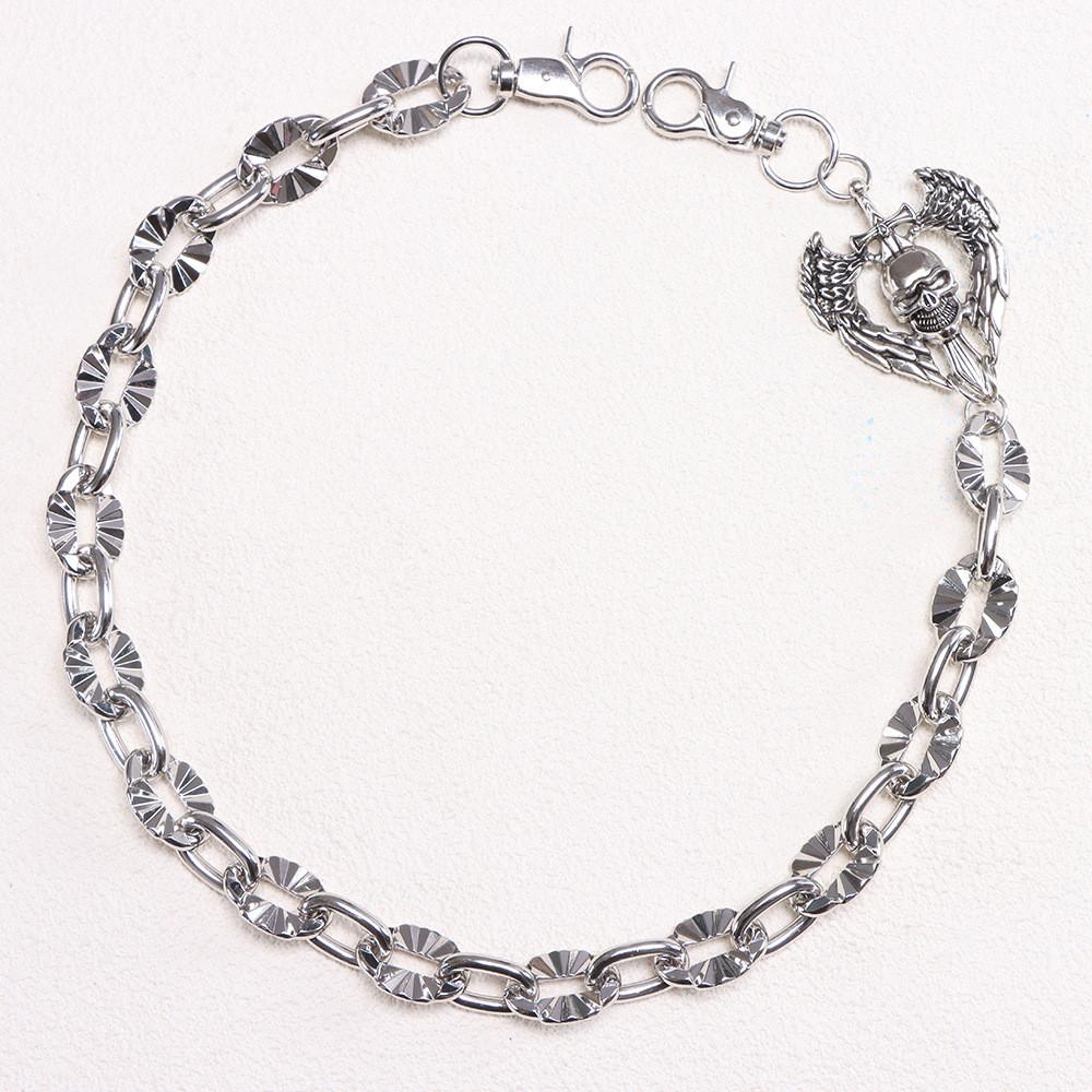 Metal Hip Chain For Men With Skull Pendant Hip Hop Style For Summer Outdoor Fashion