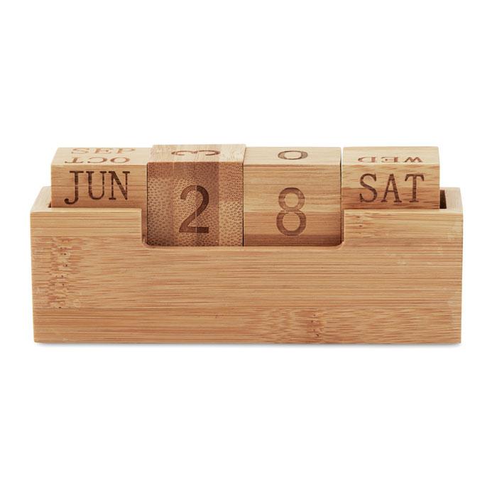 MidOcean Karenda Bamboo Desktop Calendar