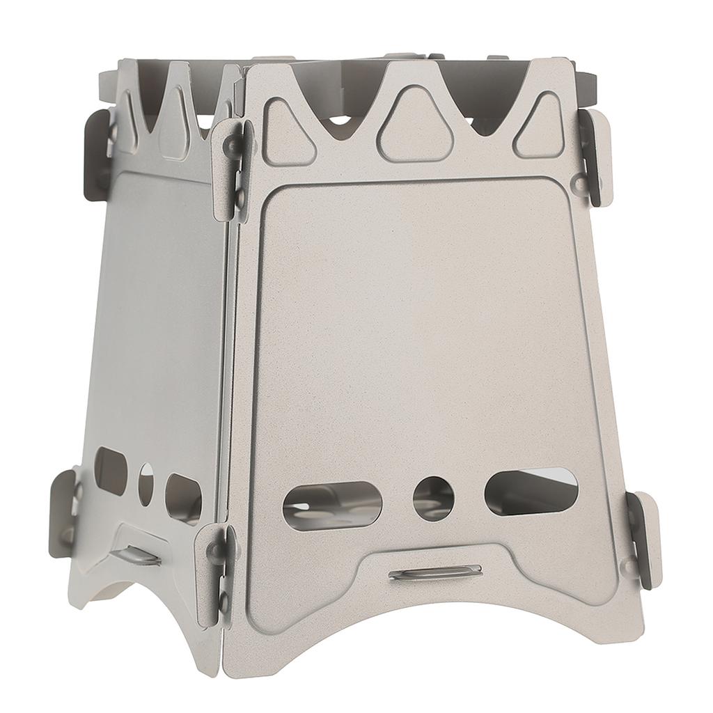 AEIKE Sobă cu lemne de camping, pliabilă, ușoară, din titan, sobă de rucsac pentru