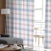Plaid Geometric Weave Voile Sheer Curtains For Living Room Window Chiffon Tulle Curtain Kitchen Bedroom Drapes Home Decor
