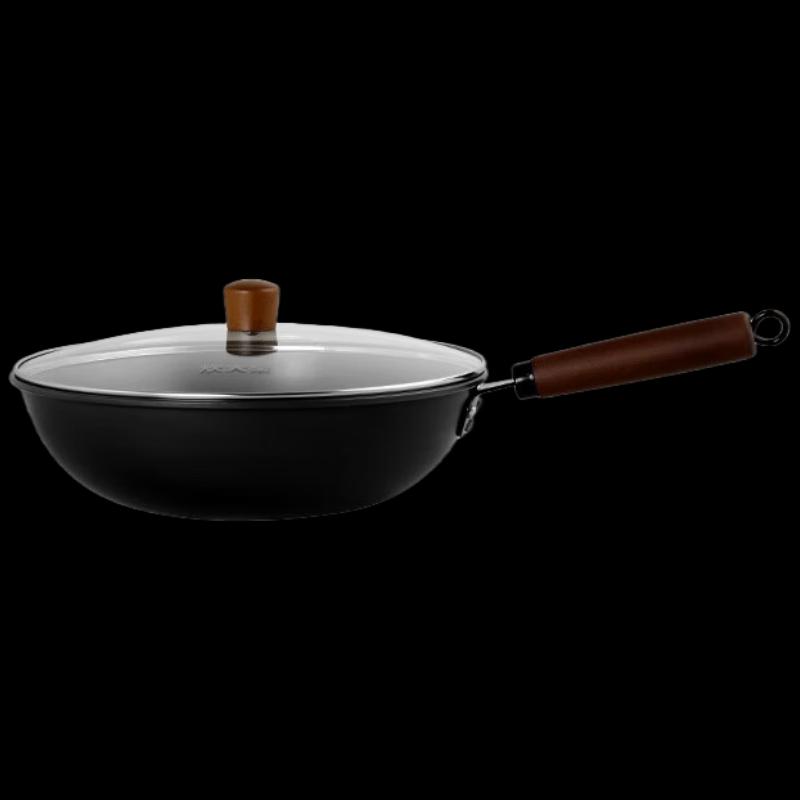 Chui Da Huang Xuan Tie 32cm Non-Stick Cast Iron Wok