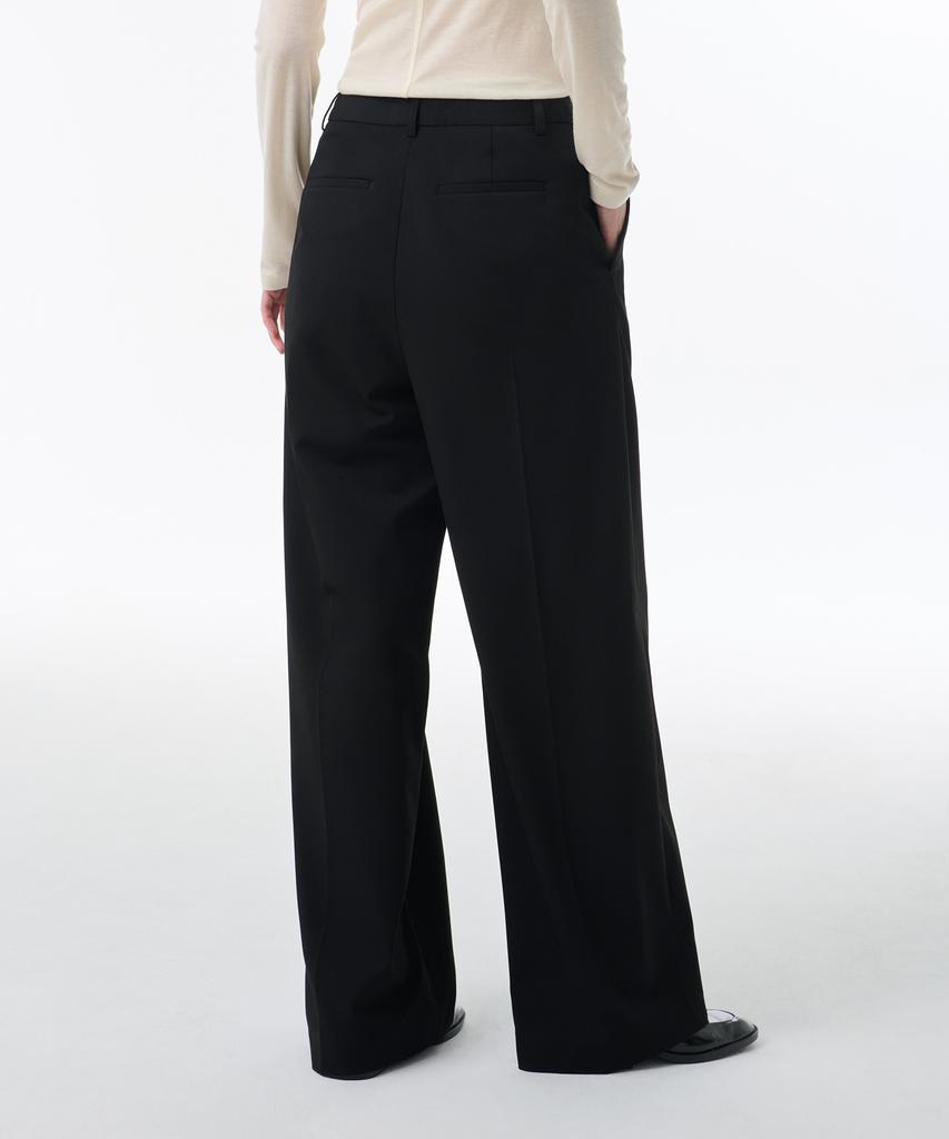 MUSINSA STANDARD WOMAN Women'S Wide Wrap Slacks [Black]
