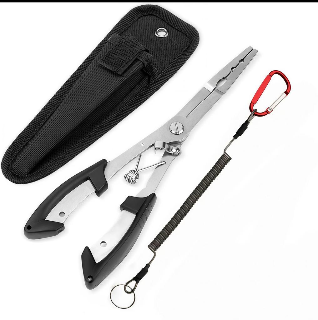 Multifunctional Stainless Steel Fishing Tool: Hook Remover, Line Scissors, Control Pliers, and Lure Pliers