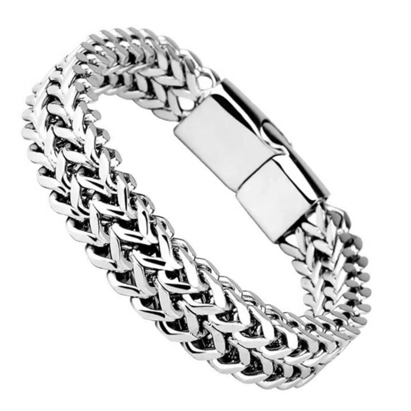 Многофункциональный браслет из нержавеющей стали, звеньевая цепь, водонепроницаемый браслет, модный браслет-манжета, наручные украшения, регулируемые браслеты 19CM