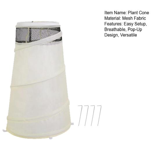 Yousheng Plant Protector Cone Winter Pop-Up Rose Collar Freeze Protection Roses Bush Cover with Mesh Protect Plants from Frost Animals for Garden