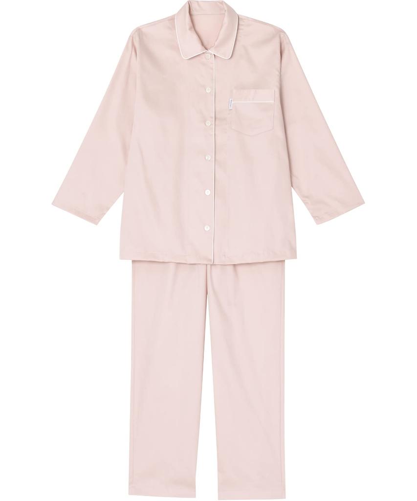 Relax Pajamas Sleep Science Long Pants Cotton Satin Fabric YDX513 PI S [Wacoal & Sleep] Sleeves/Long 100% Women's