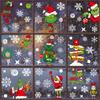 9 Sheet Christmas Window Double-Side Stickers for Home School Office Decoration