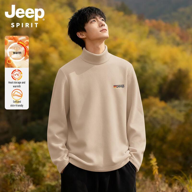 JEEP SPIRIT Men s Fleece Lined Long Sleeve T-Shirt 3XL