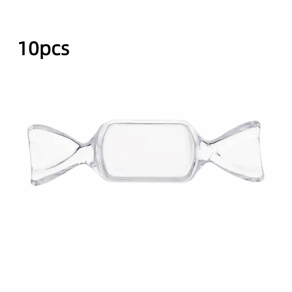 10pcs Candy Shape Earrings Jewelry Box Transparent Candy Container Cute Snack Gift Box  Wedding