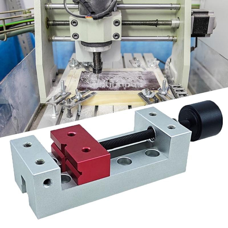Benches Vice Clamp Aluminum Flat Clamp Small Drill Press Clamp Vice Press Machine Vise Fixing Tool Drill Easy to Use