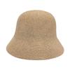 Women's Retro Japanese Style Lightweight Linen Bucket Hat - Sun Protection, Face-Slimming, Versatile with Long-Front Short-Back Design