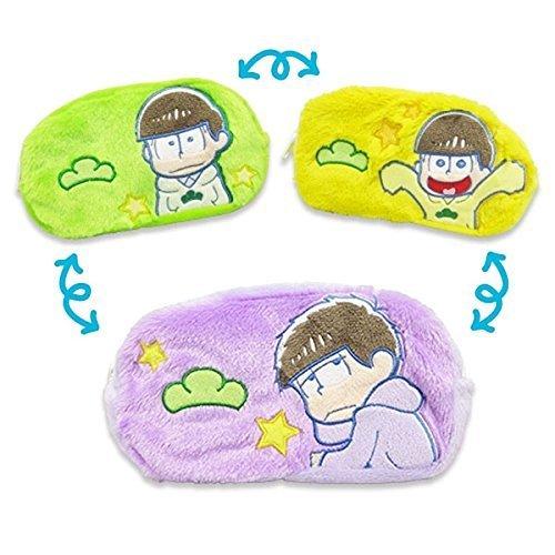 Naito Design Institute Osomatsu-san Reversible Pouch (Hip-Back Pine) 3-Sided (Ichimatsu/Choromatsu/Jyushimatsu) Approx. 12cm H x 20cm W