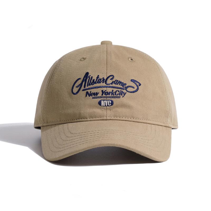 Letter embroidered baseball cap women's spring and summer new sunshade street face small big brim cap men