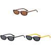 New European Style Cat Eye Sunglasses Vintage Black Frame Gray Lenses For Outdoor Fashion