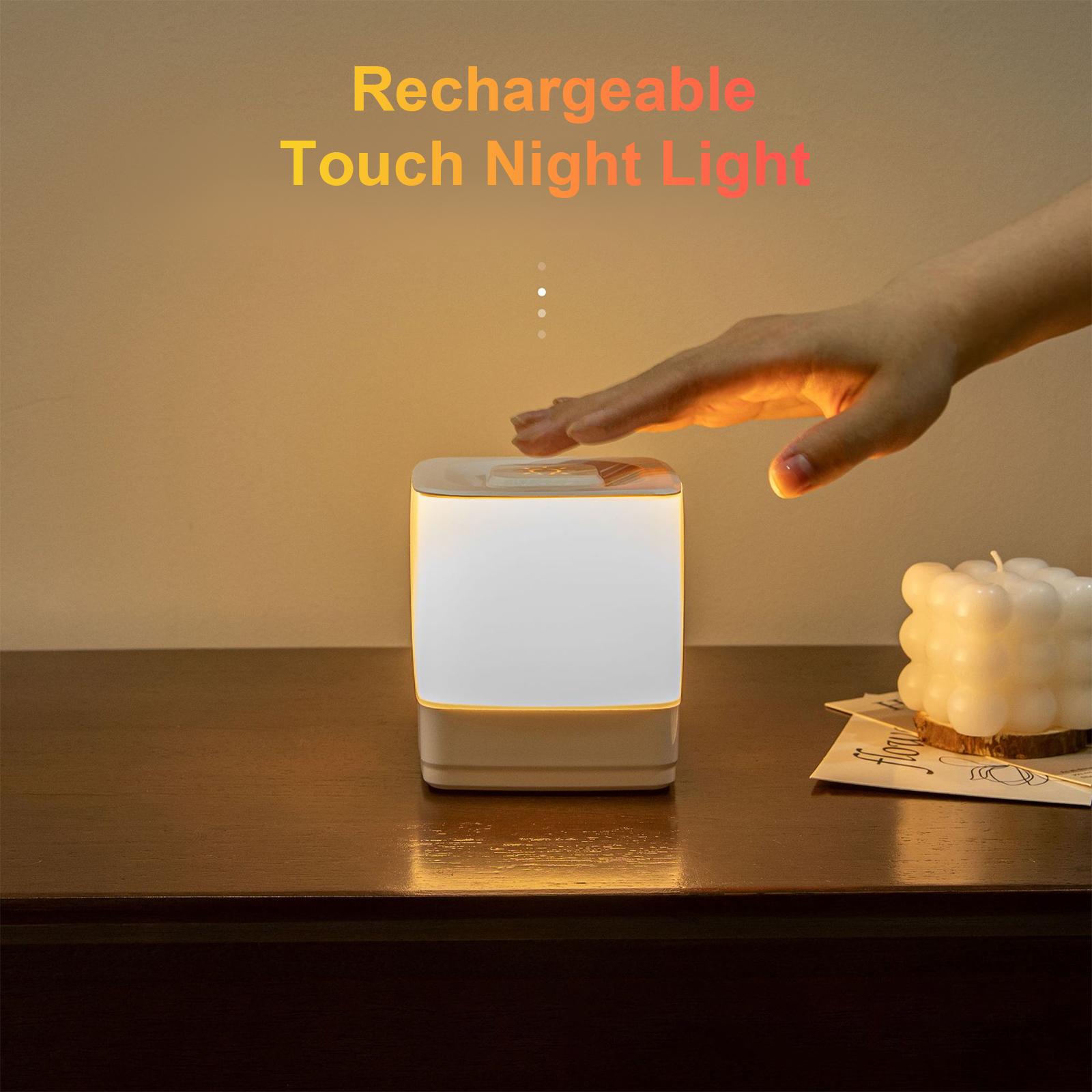 

Перезаряжаемый сенсорный ночник для спальни, теплый свет для сна, окружающий свет