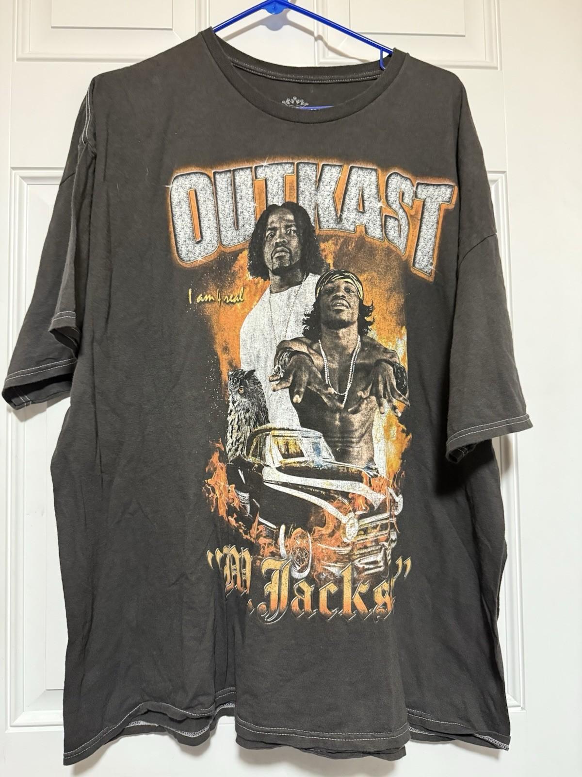 Outkast T Shirt Mens Size SM Black Rap Style Tee Official Merch Rap Hip Hop Unisex T-Shirt XL