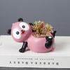 Cartoon Panda Flower Pot Succulent Pot Resin Planter Home Decor Indoor Decoration Desktop Ornaments Bonsai Plant Pot