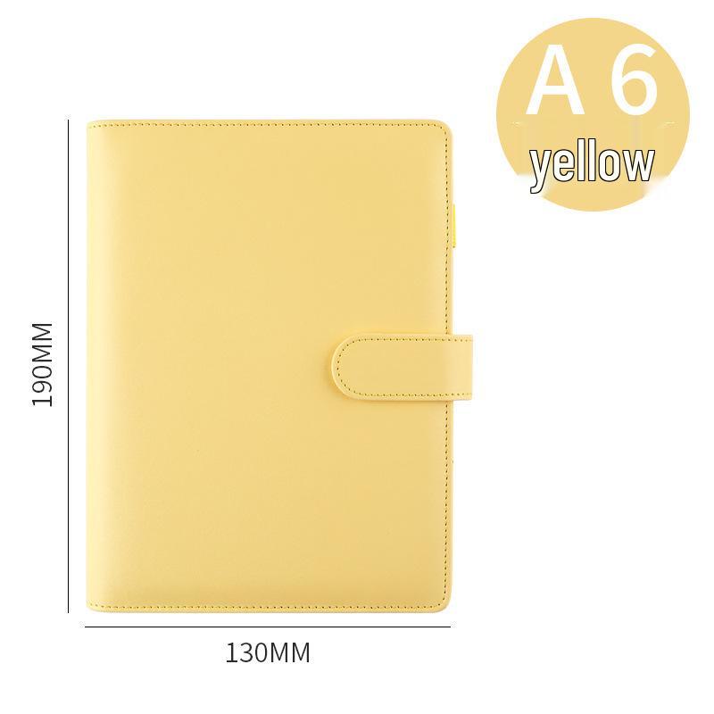 In-Stock Creative Macaron A6 Loose-Leaf Notebook with Custom Logo Options