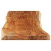 Tabletop 110x40x3.8cm Rectangular Solid Acacia Wood Live Edge