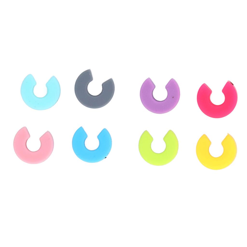 16 SZTUK Mini Koło Silikonowe Kieliszki Do Wina Marker Kubek Pierścień Identyfikacyjny Recognizer Etykieta