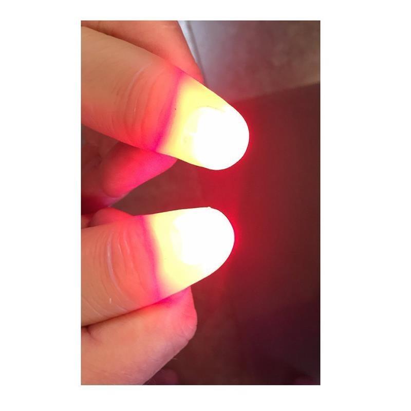 2/4PCS Magic Trick Fingers Thumbs featuring LED Battery Powered Magic Props Spooky Holiday Magic Trick Fingers Thumbs Playthings Designed For Child