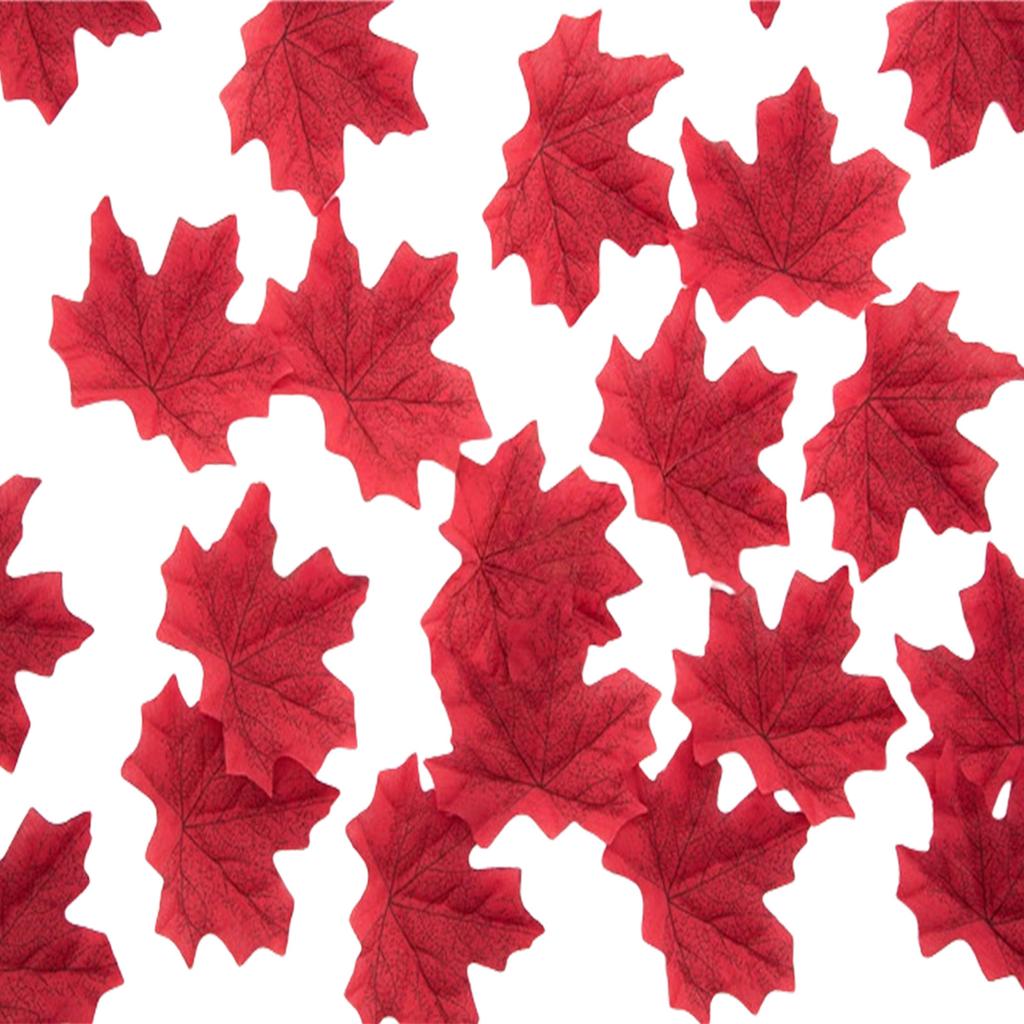 Pack Of 50 Realistic 8CM Multicolor Artificial Maple Leaves For Fall Decor And DIY Craft Projects