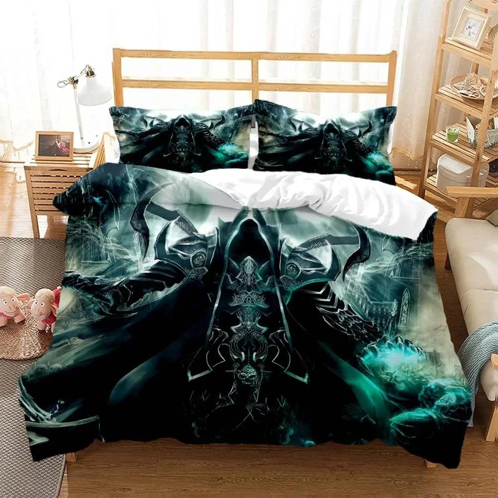 Game Diablo Bedding Set Boys Girls Twin Queen Size Duvet Cover Pillowcase Bed Kids Adult Fashion Home Textile Customizable