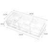 Rectangular Acrylic Snack Dish - Transparent Plastic Fruit Plate for KTV Bars