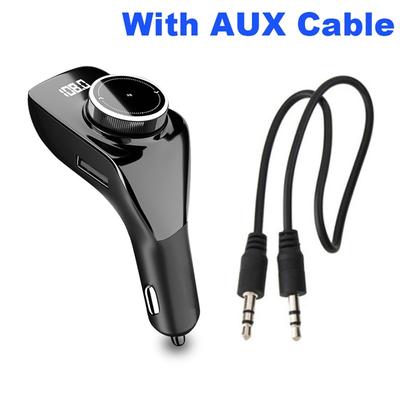 Bluetooth 5.0 FM Transmitter Handsfree Car Kit Auto MP3 Player Bluetooth Receiver with Dual USB Car Charger