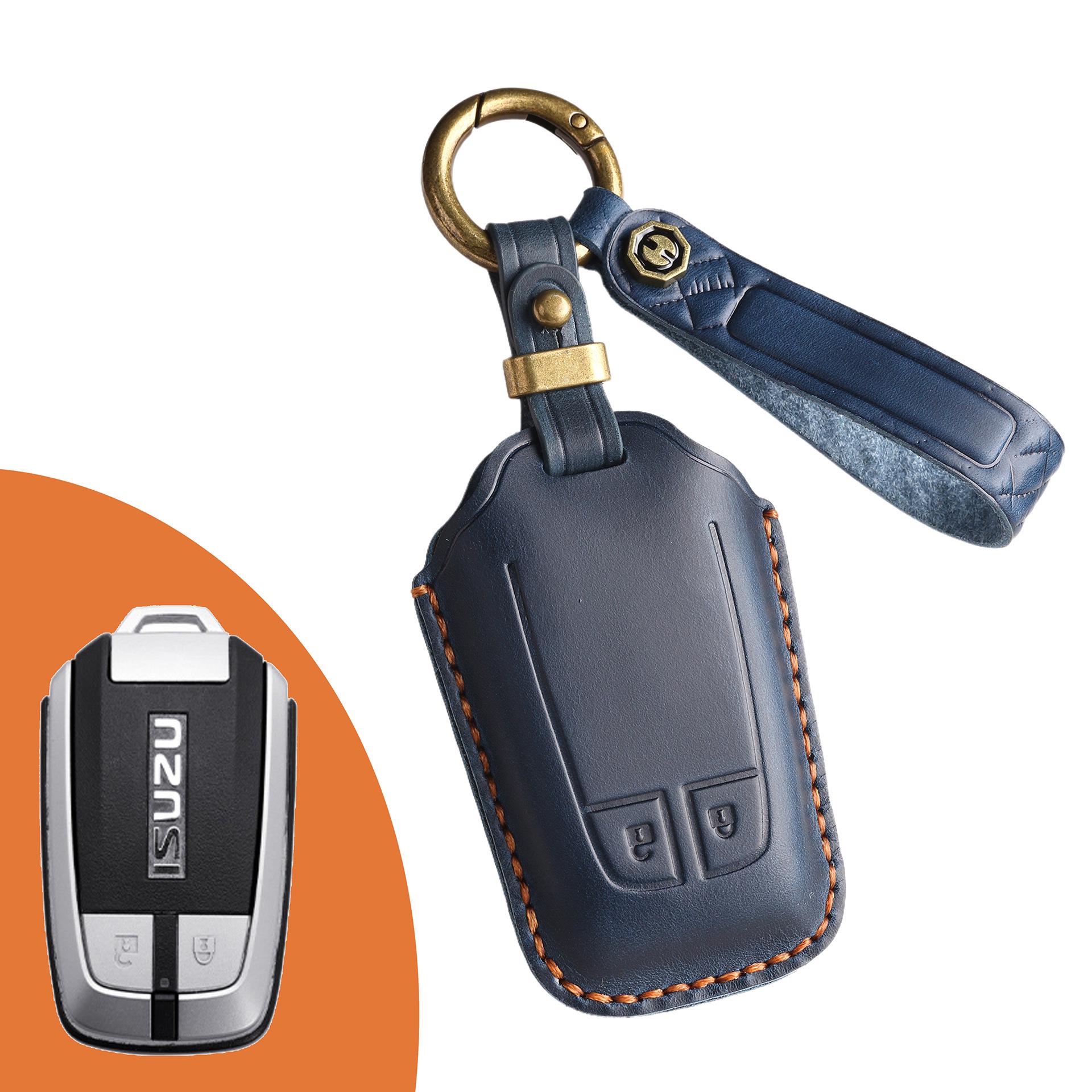 

Чехол для ретро-ключа для пикапа Jiangxi Isuzu MU-X D-MAX из Юго-Восточной Азии - защитная пряжка синий