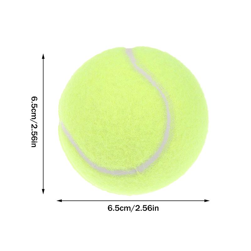 

3Pcs/Set 65MM Tennis Balls Wear-Resistant Highly Elastic Fiber Rubber Training Balls Beginners Practice Tennis Ball For Club