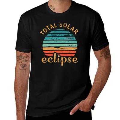 2024 Totale Sonnenfinsternis 8. April Finsternis Finsternis 2024 Totale Sonnenfinsternis T-Shirt Lässiges Alltags-T-Shirt