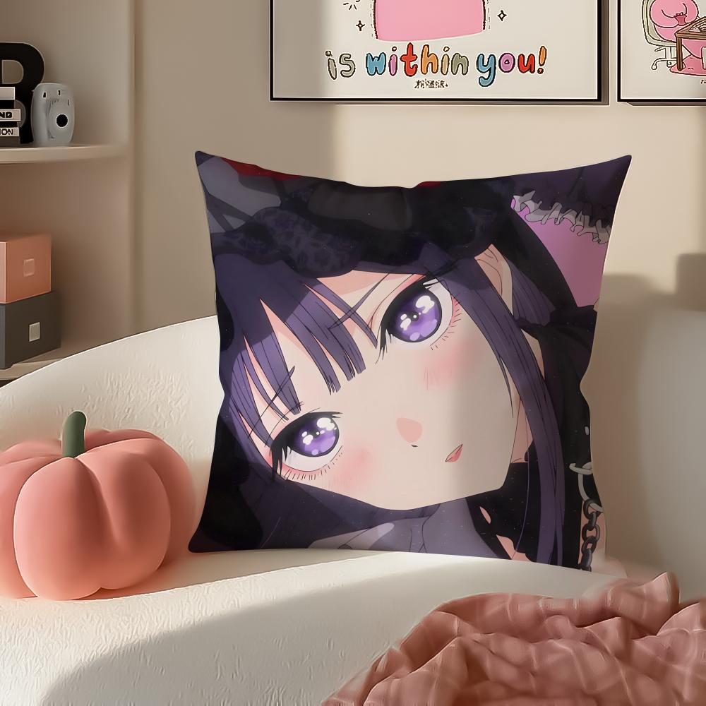 Anime romantische Marin Kitagawa Anime Kissenbezug Kissenbezug Kurzer Plüsch Verdeckter Reißverschluss Raum Sofa Kissenbezug