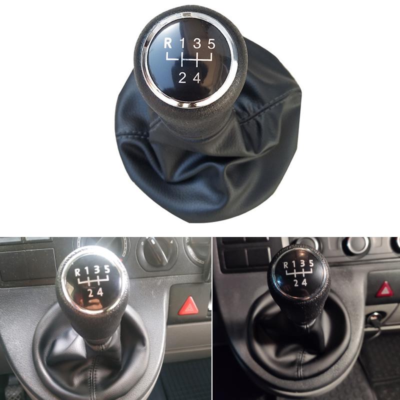 5/6 Greičių Automobilio Pavarų Perjungimo Rankenėlė Odinė Rankenėlė Volkswagen T5 ir T5.1 Gp 2003-2011