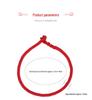 Dragon Knot 3.5mm Red Rope Bracelet, Hand-Woven for Benming Year, Wearable with Gold and Silver Jewelry.