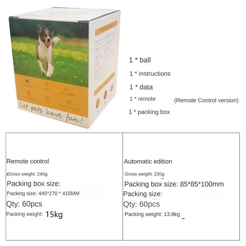 Interactive Pet Ball Remote Control Flashing Rolling Jumping Rotating Waterproof Dog Chew Toy Ball for Aggressive Chewers